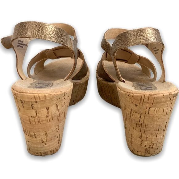 Korks by Kork Ease Wedge Sandals RoseGold Metallic - Picture 7 of 8
